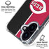 MLB Cincinnati Reds Split iPhone 16 Plus Clear Case