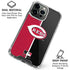 MLB Cincinnati Reds Split iPhone 16 Pro Clear Case