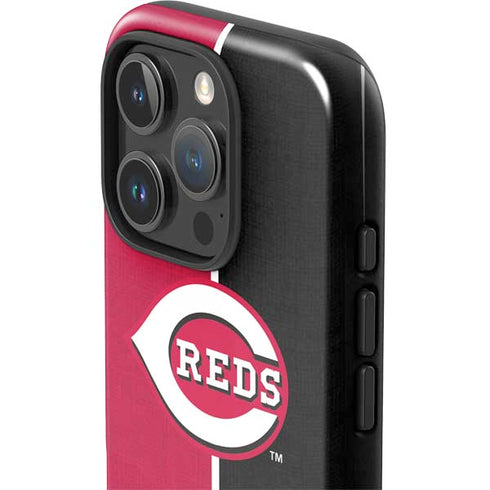 MLB Cincinnati Reds Split iPhone 16 Pro Impact Case