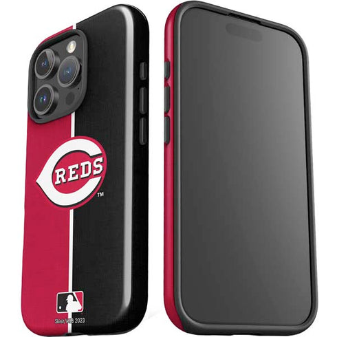 MLB Cincinnati Reds Split iPhone 16 Pro Impact Case