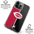 MLB Cincinnati Reds Split iPhone 16 Pro Max Clear Case