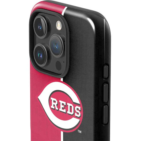 MLB Cincinnati Reds Split iPhone 16 Pro Max Impact Case