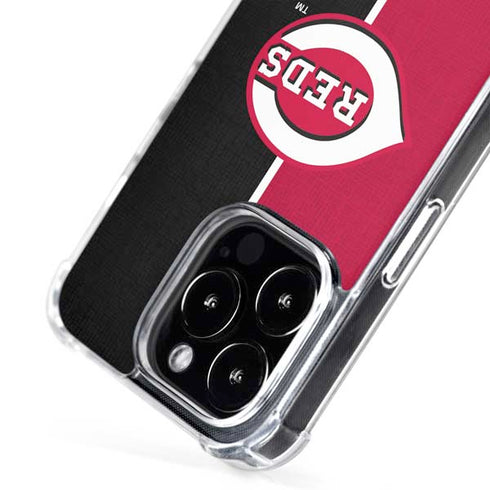 MLB Cincinnati Reds Split iPhone 16 Pro Max MagSafe Case