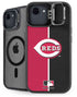 MLB Cincinnati Reds Split iPhone 16e Kickstand Case