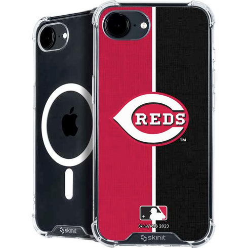 MLB Cincinnati Reds Split iPhone 16e MagSafe Case