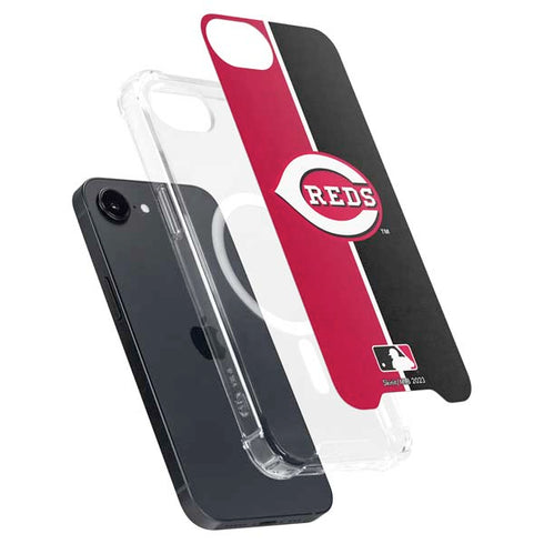 MLB Cincinnati Reds Split iPhone 16e MagSafe Case