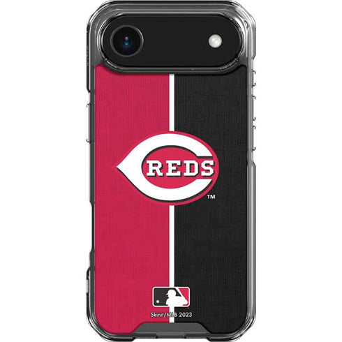 MLB Cincinnati Reds Split iPhone 17 Air Clear Case
