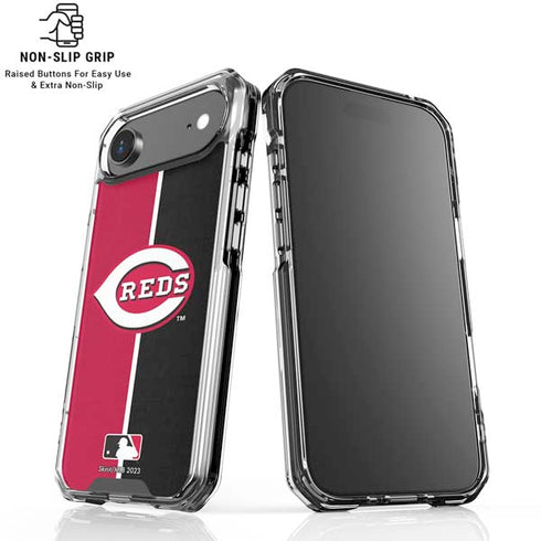 MLB Cincinnati Reds Split iPhone 17 Air Clear Case