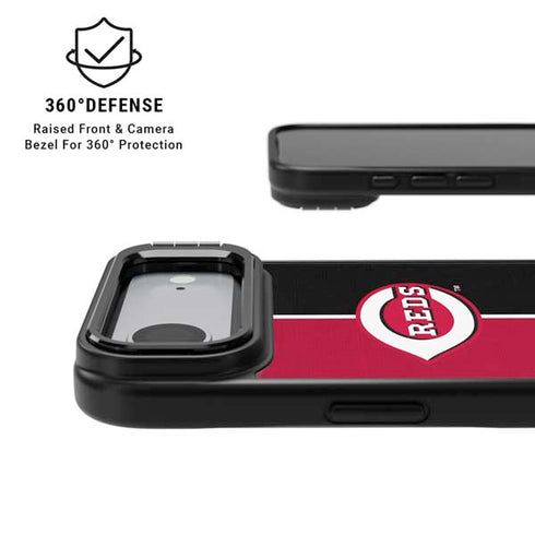 MLB Cincinnati Reds Split iPhone 17 Air Kickstand Case