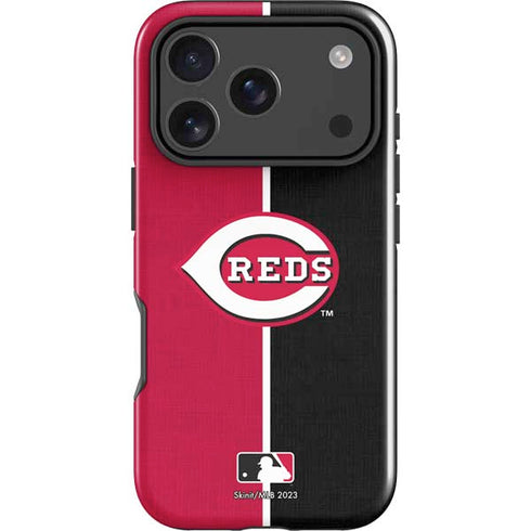 MLB Cincinnati Reds Split iPhone 17 Pro Max Impact Case