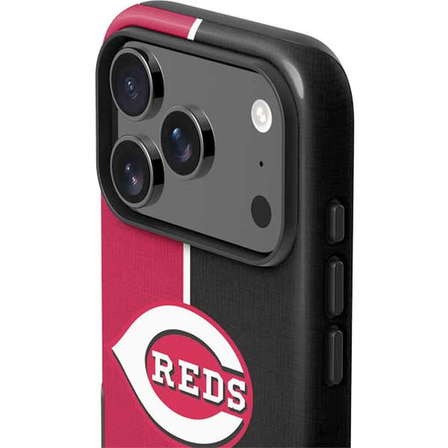MLB Cincinnati Reds Split iPhone 17 Pro Max Impact Case