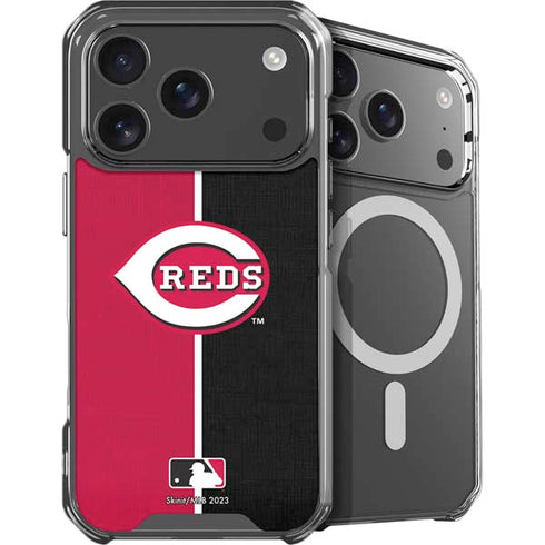MLB Cincinnati Reds Split iPhone 17 Pro Max MagSafe Case