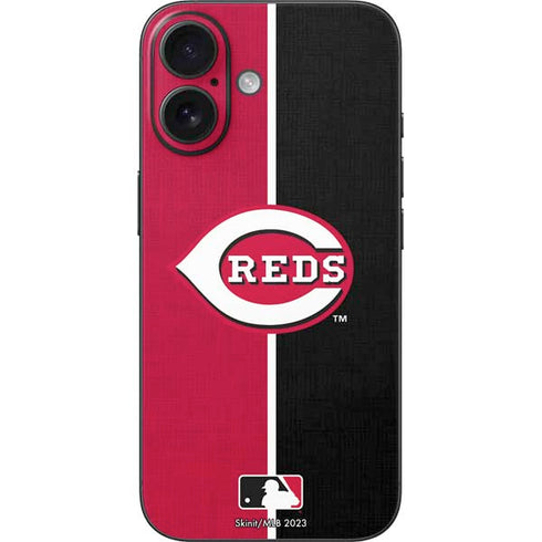 MLB Cincinnati Reds Split iPhone 17 Skin