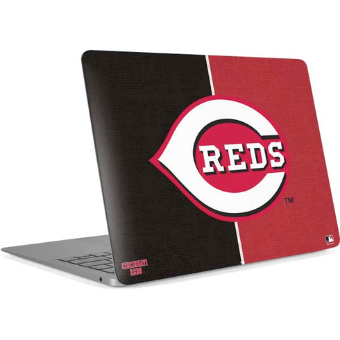 MLB Cincinnati Reds Split Apple MacBook Air Skin