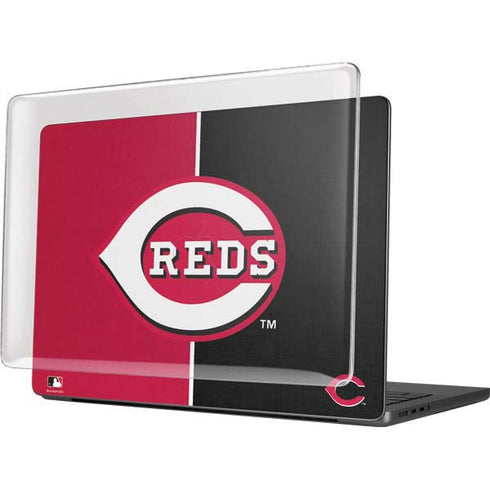 MLB Cincinnati Reds Split MacBook Pro 14in (2021-24) Case plus Skin