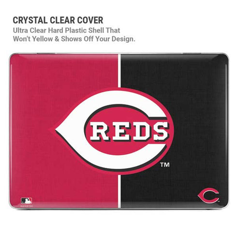 MLB Cincinnati Reds Split MacBook Pro 14in (2021-24) Case plus Skin