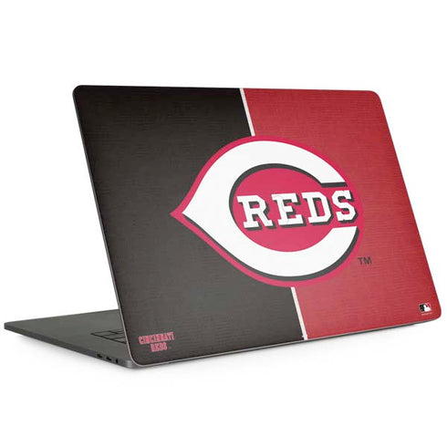 MLB Cincinnati Reds Split MacBook Skins