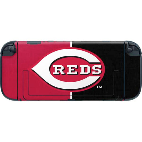 MLB Cincinnati Reds Split Nintendo Switch 2 (2025) with Joy-Con Skin