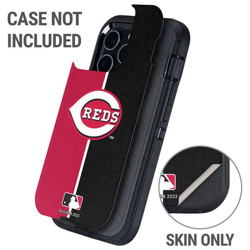 MLB Cincinnati Reds Split Otterbox Defender iPhone Skin
