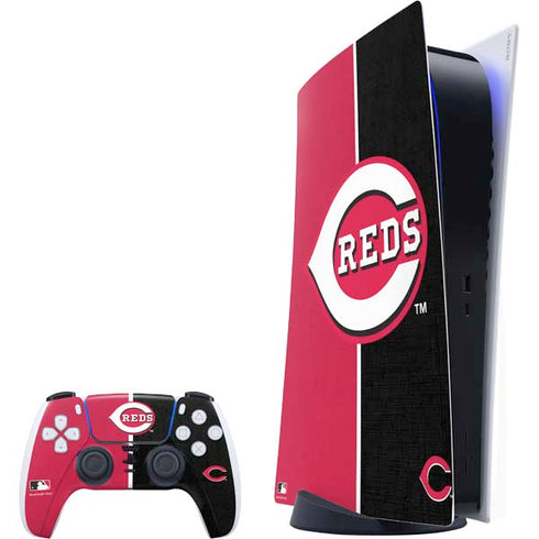 MLB Cincinnati Reds Split PlayStation PS5 Skins