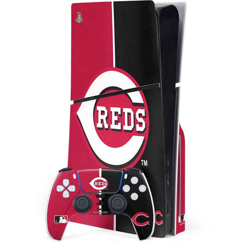MLB Cincinnati Reds Split PlayStation PS5 Skins