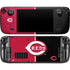 MLB Cincinnati Reds Split Steam Deck Handheld Gaming Computer OLED Skin