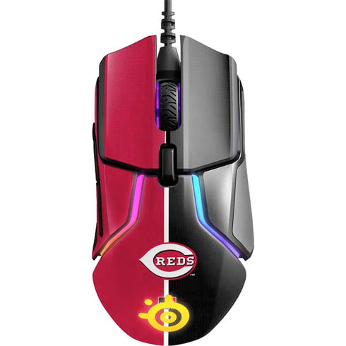 MLB Cincinnati Reds Split SteelSeries Rival 600 Gaming Mouse Skin
