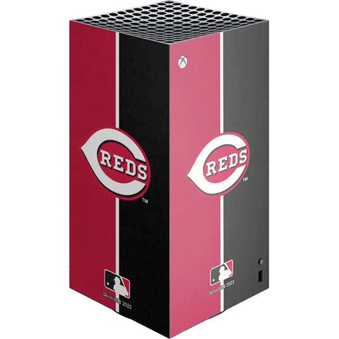MLB Cincinnati Reds Split XBox Series X Digital Edition Console Skin