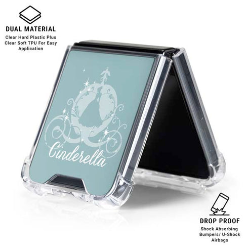 Disney Cinderella Carriage Galaxy Z Flip6 Clear Case