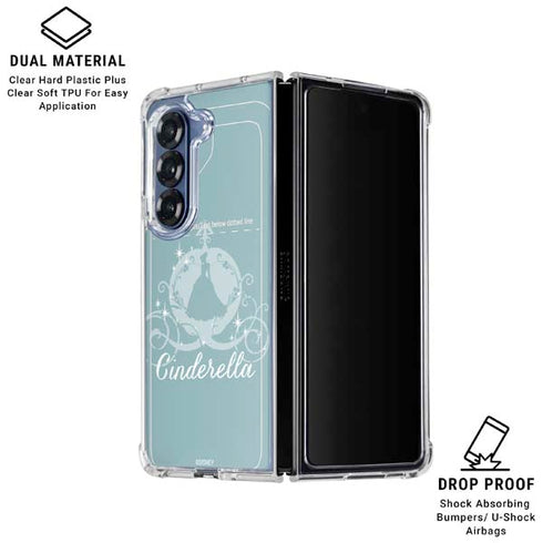 Disney Cinderella Carriage Galaxy Z Fold7 Clear Case