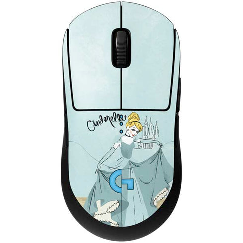 Disney Princess Cinderella Curtsy Art G Pro Wireless Gaming Mouse Skin