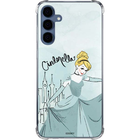 Disney Princess Cinderella Curtsy Art Galaxy A35 5G Clear Case
