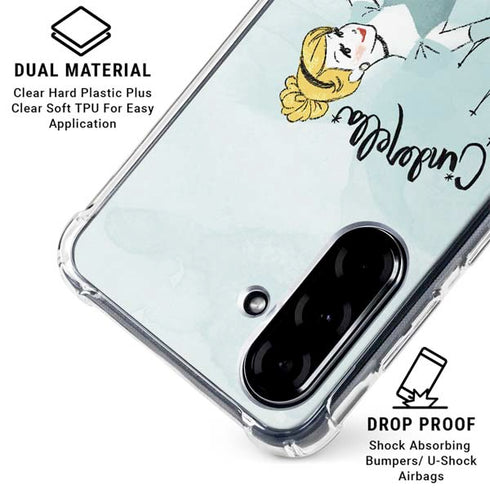 Disney Princess Cinderella Curtsy Art Galaxy A36 5G Clear Case