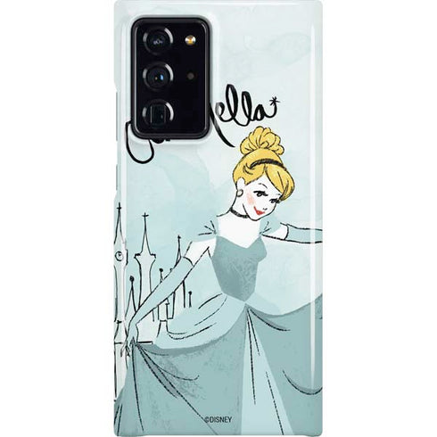 Disney Princess Cinderella Curtsy Art Galaxy Cases