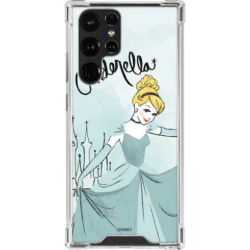 Disney Princess Cinderella Curtsy Art Galaxy S23 Ultra Clear Case
