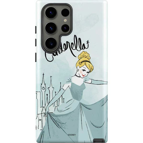 Disney Princess Cinderella Curtsy Art Galaxy S23 Ultra Pro Case