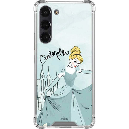 Disney Princess Cinderella Curtsy Art Galaxy S24 FE Clear Case