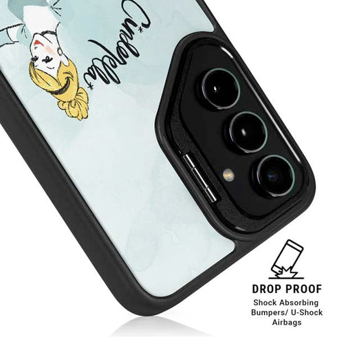 Disney Princess Cinderella Curtsy Art Galaxy S25 Kickstand Case