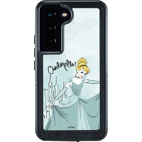 Disney Princess Cinderella Curtsy Art Galaxy S24 Waterproof Case