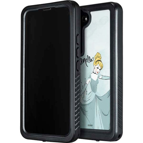 Disney Princess Cinderella Curtsy Art Galaxy S24 Waterproof Case