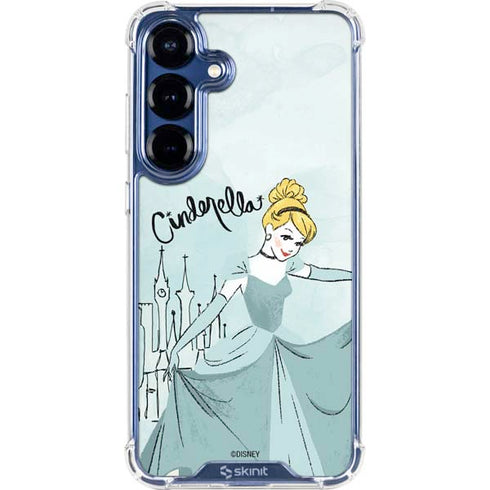 Disney Princess Cinderella Curtsy Art Galaxy S25 Plus Clear Case