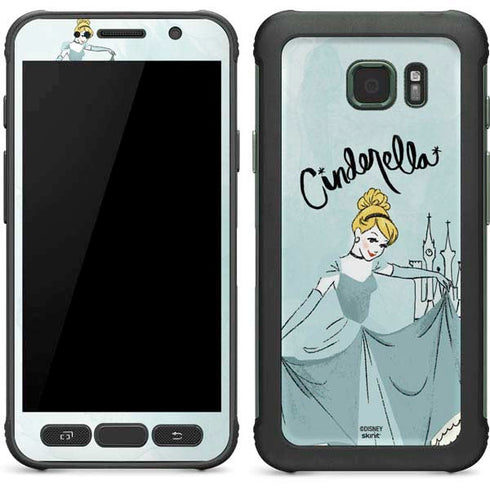 Disney Princess Cinderella Curtsy Art Galaxy S7 Active Skin