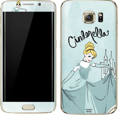 Disney Princess Cinderella Curtsy Art Galaxy S7 Edge Skin