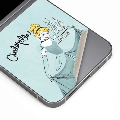Disney Princess Cinderella Curtsy Art Galaxy Z Flip6 Skin