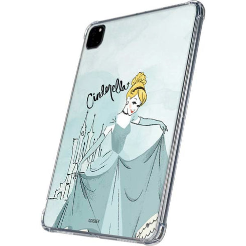 Disney Princess Cinderella Curtsy Art iPad Pro 11in (2024) Clear Case