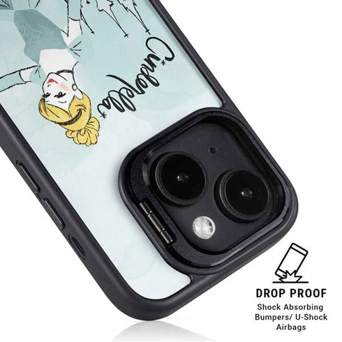 Disney Princess Cinderella Curtsy Art iPhone 14 Kickstand Case