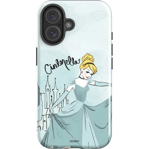 Disney Princess Cinderella Curtsy Art iPhone 16 Impact Case