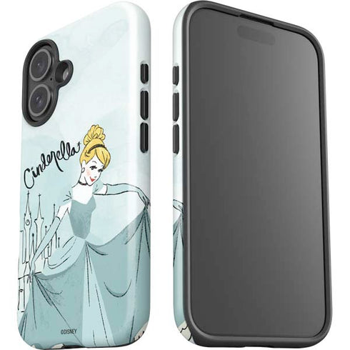 Disney Princess Cinderella Curtsy Art iPhone 16 Plus Impact Case