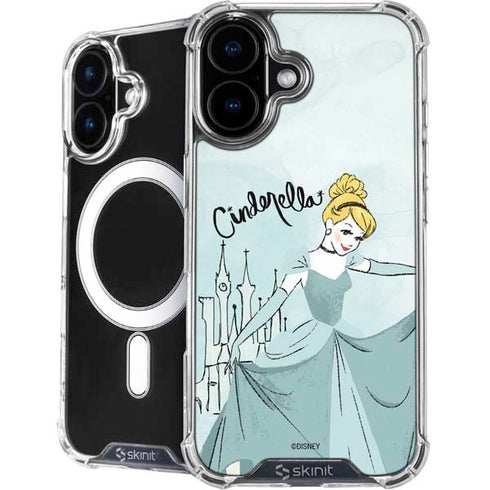 Disney Princess Cinderella Curtsy Art iPhone 16 Plus MagSafe Case