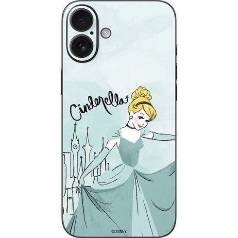 Disney Princess Cinderella Curtsy Art iPhone 16 Plus Skin
